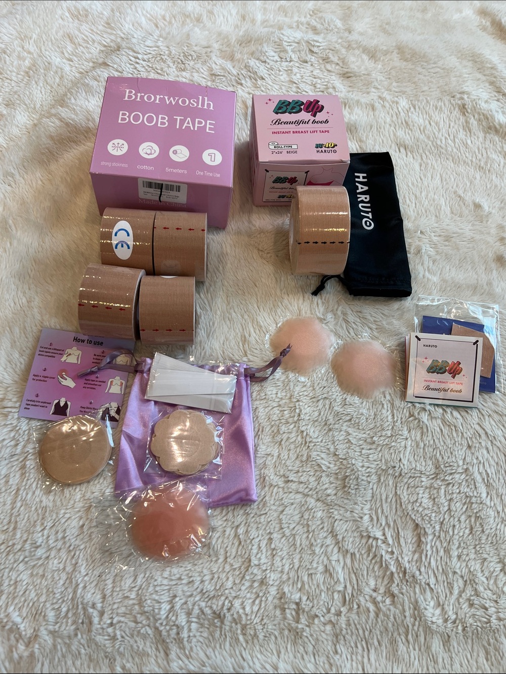 2 NIB Boob Tape kits